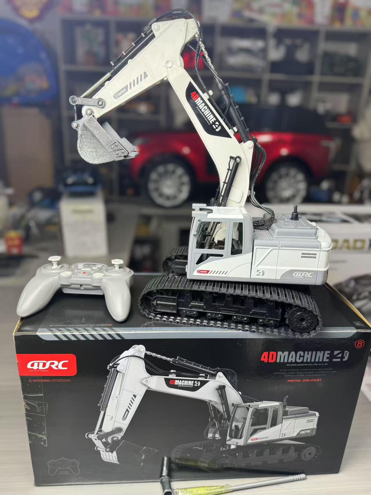 挖掘机挖土机玩具车勾机模型男孩玩具生日礼物科学实验