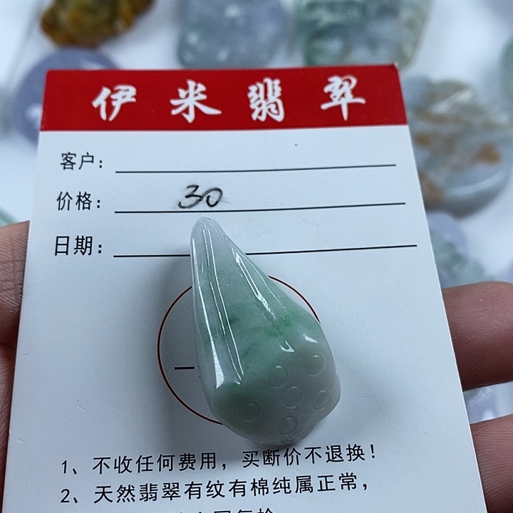 翡翠颈饰未镶嵌翡翠13