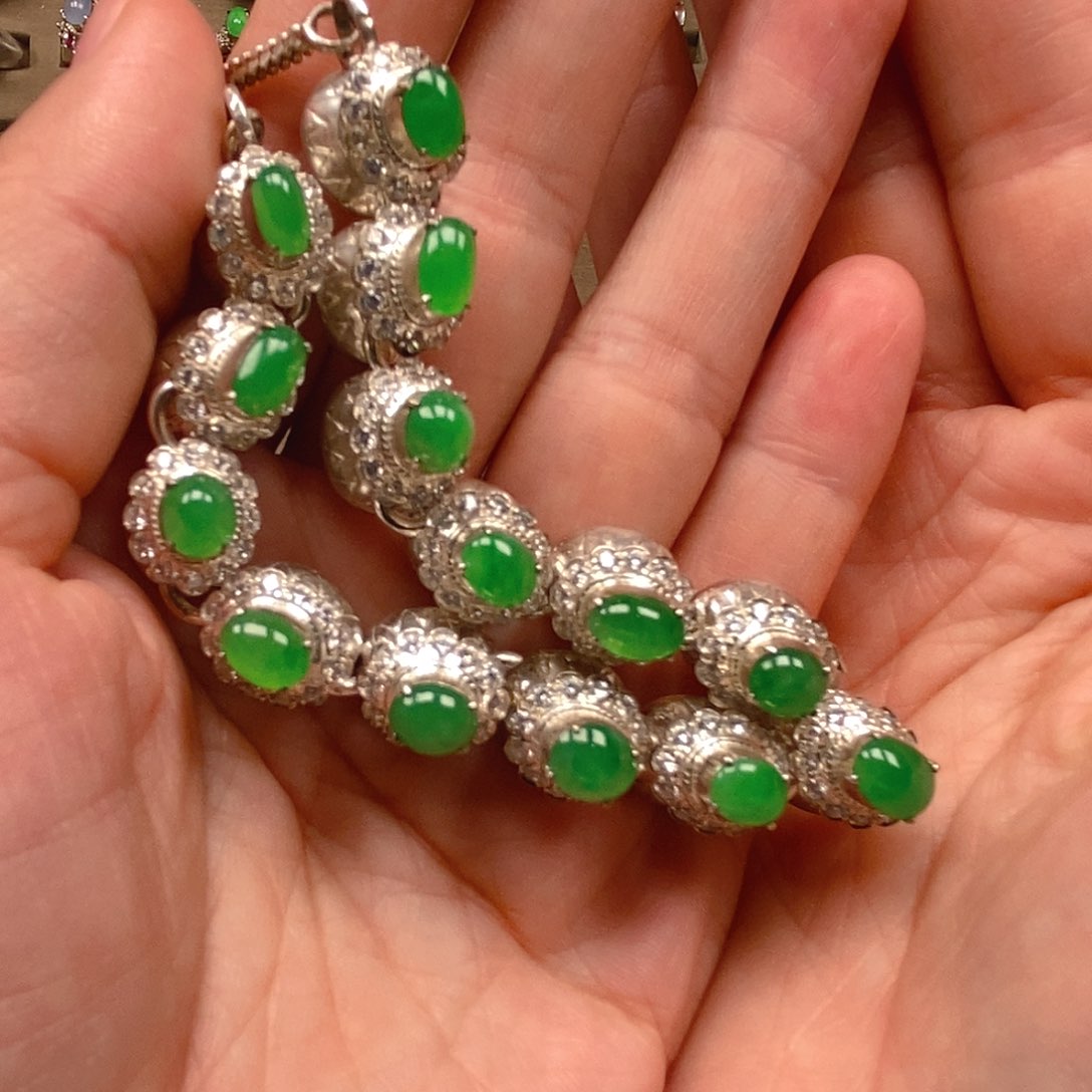 翡翠戒指未镶嵌翡翠蛋面