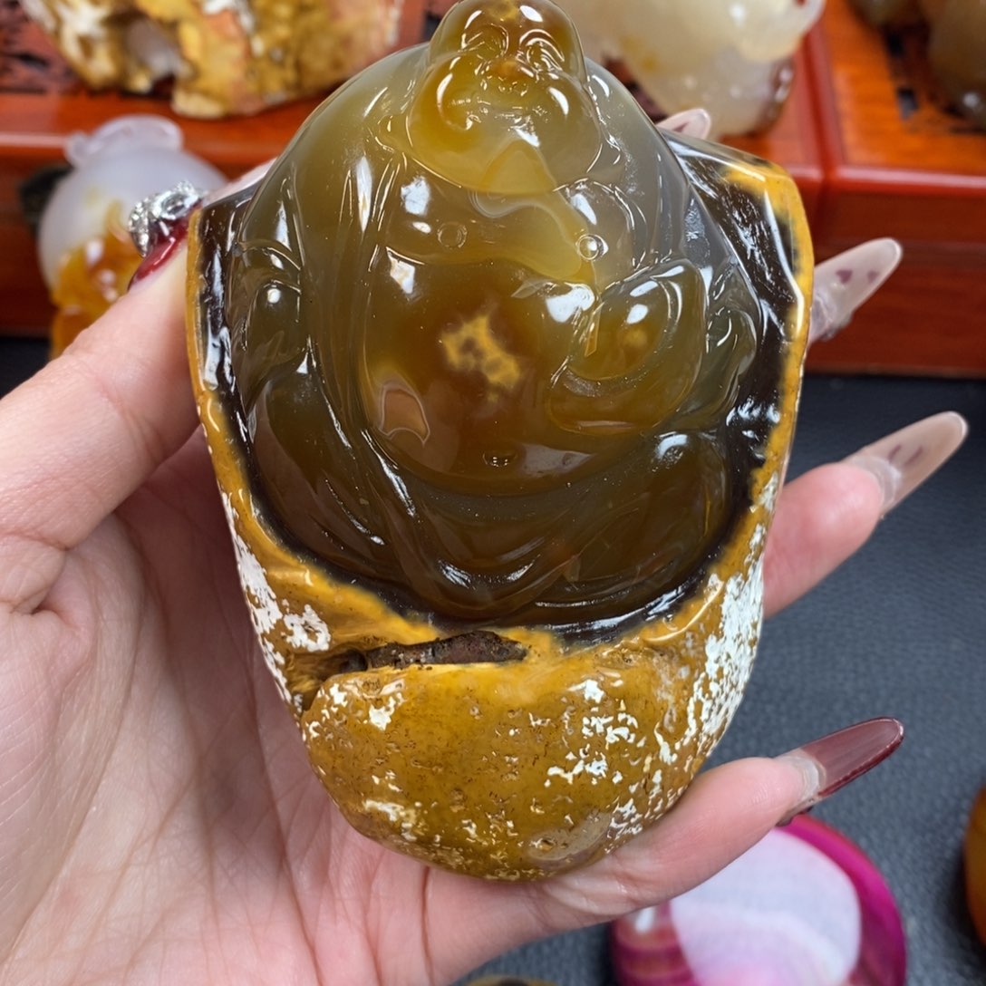 玛瑙/玉髓手把未镶嵌