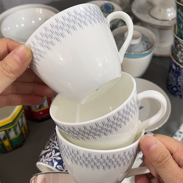 瓷片微瑕骨瓷福利杯三个