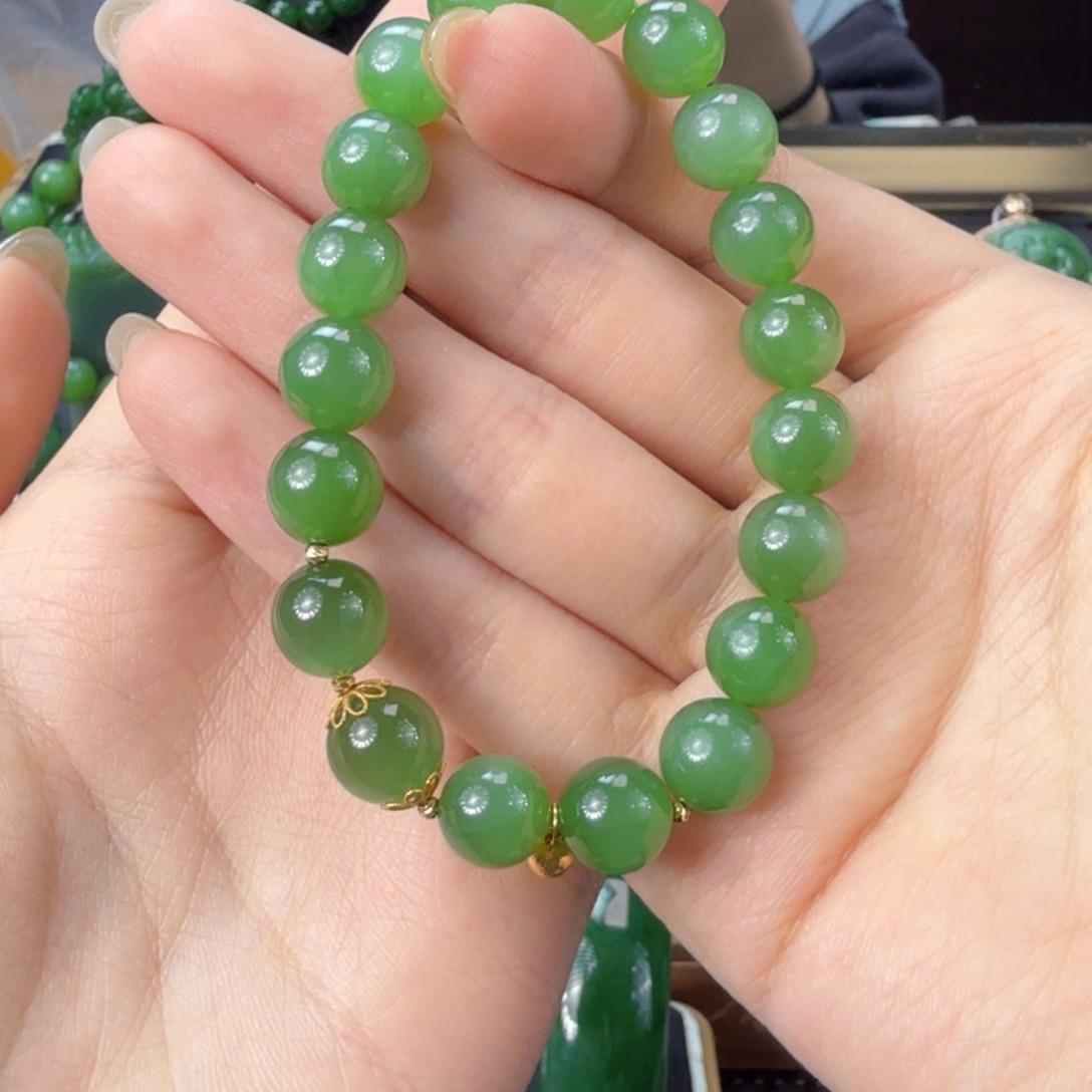 和田玉（碧玉）手串未镶嵌