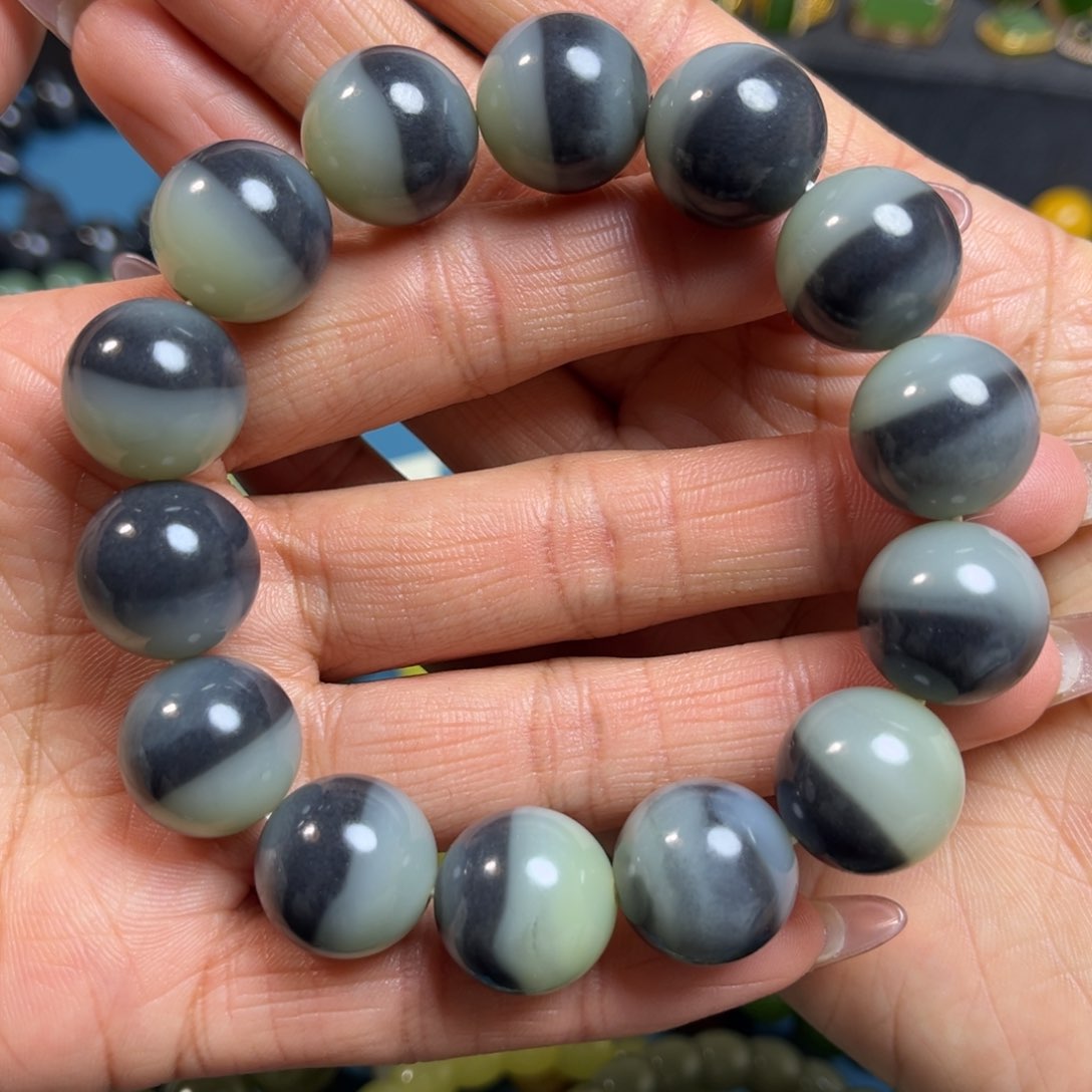 和田玉手串卡16未镶嵌