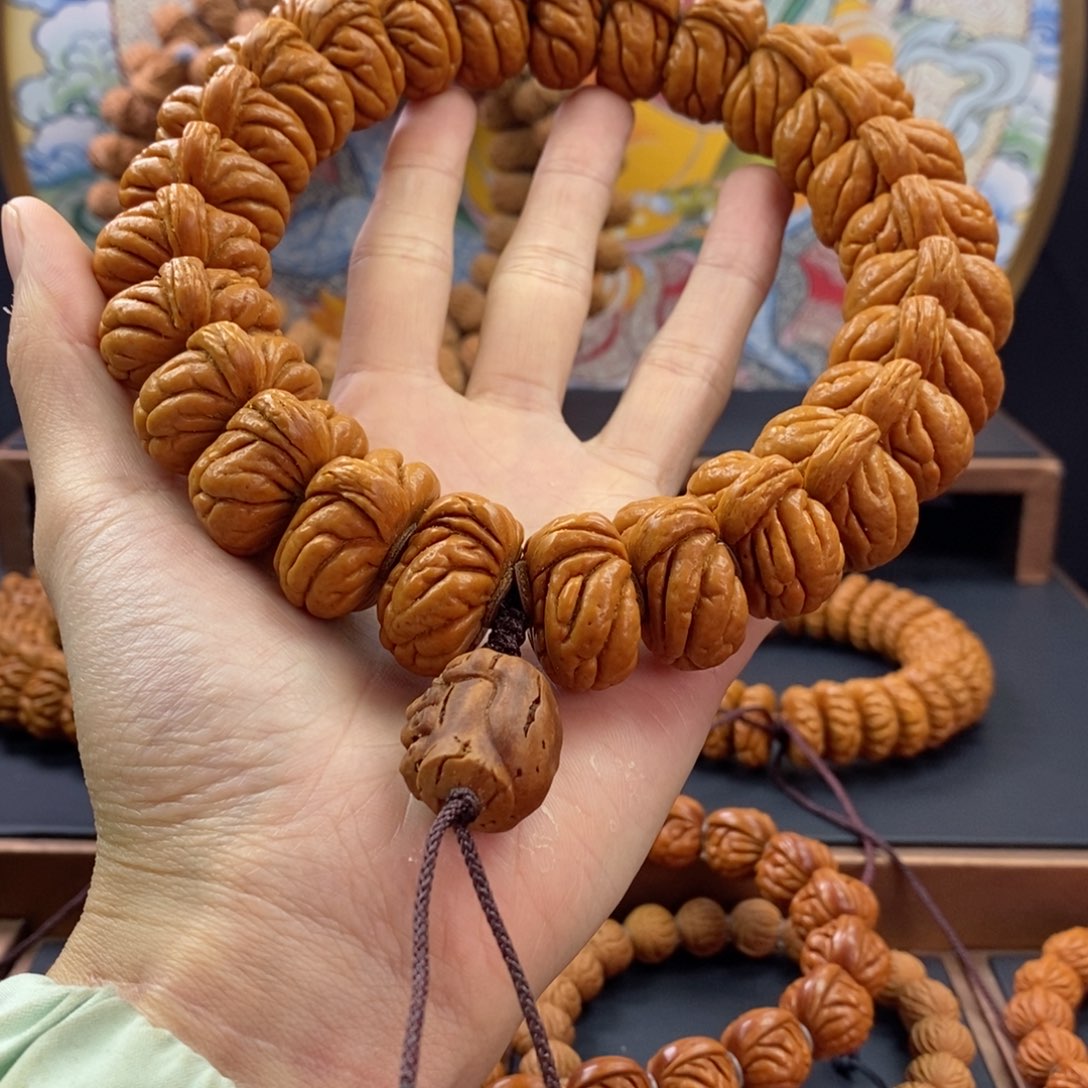 桃核手串用****6龙纹桃核矮霸