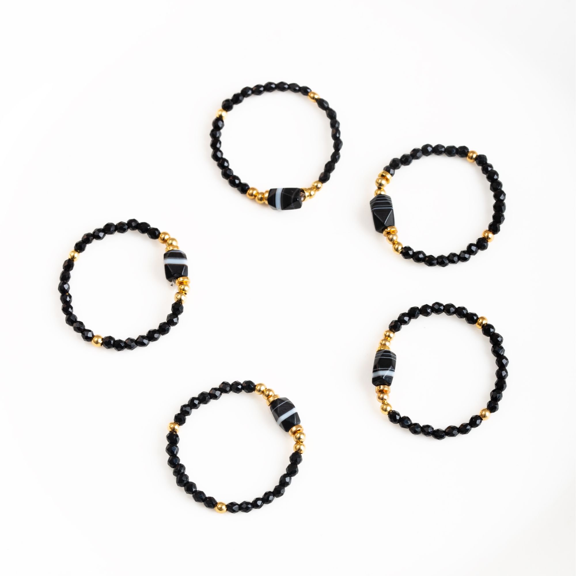 非金属布艺戒指 黑色缠丝戒指 黑底(多样性发货)