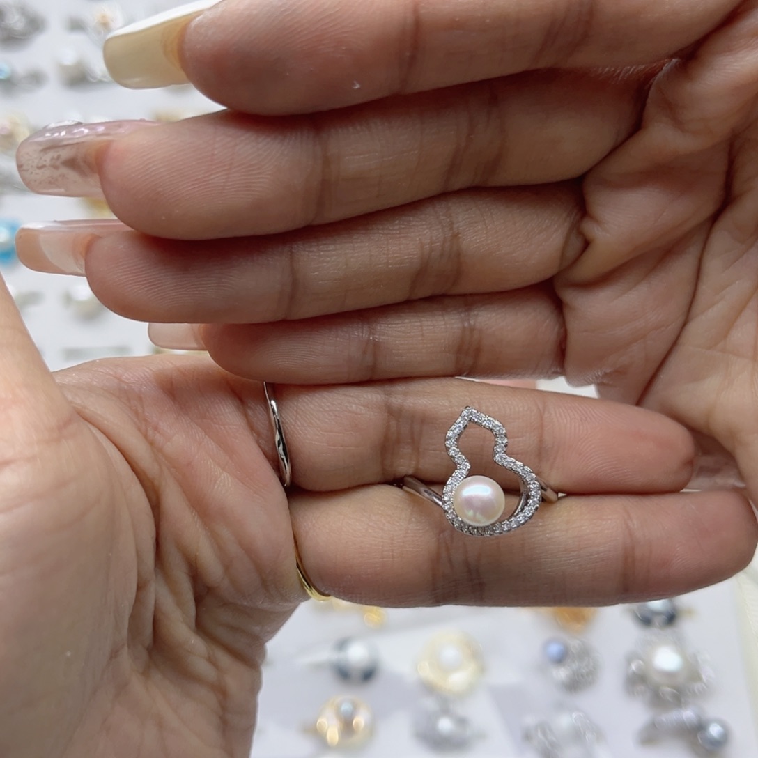 ****戒指合金淡水珍珠
