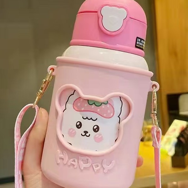 新大容量学生便携直饮保温杯