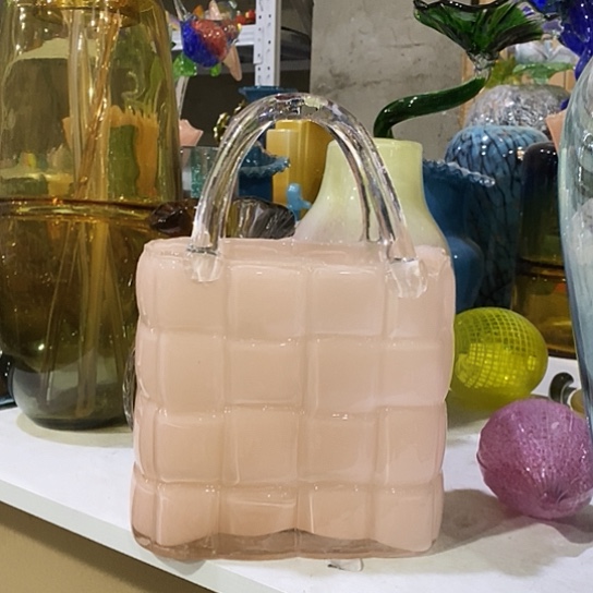 琉璃花瓶高27厘米口径15