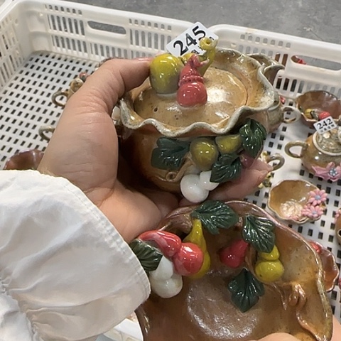 瓷片柴烧柴烧柴烧245一套