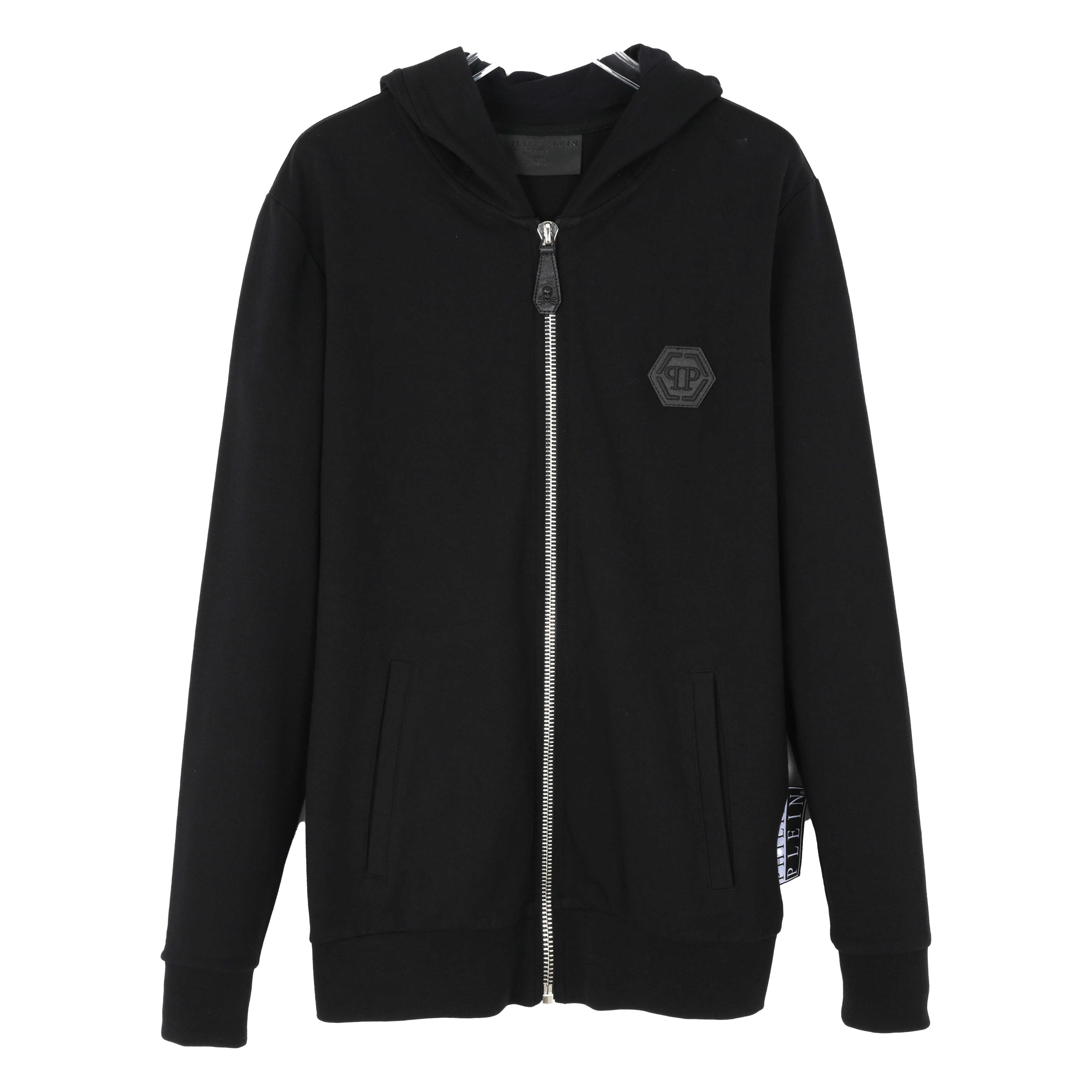 PHILIPP PLEIN 男款黑色休闲潮流连帽外套 3118172112004