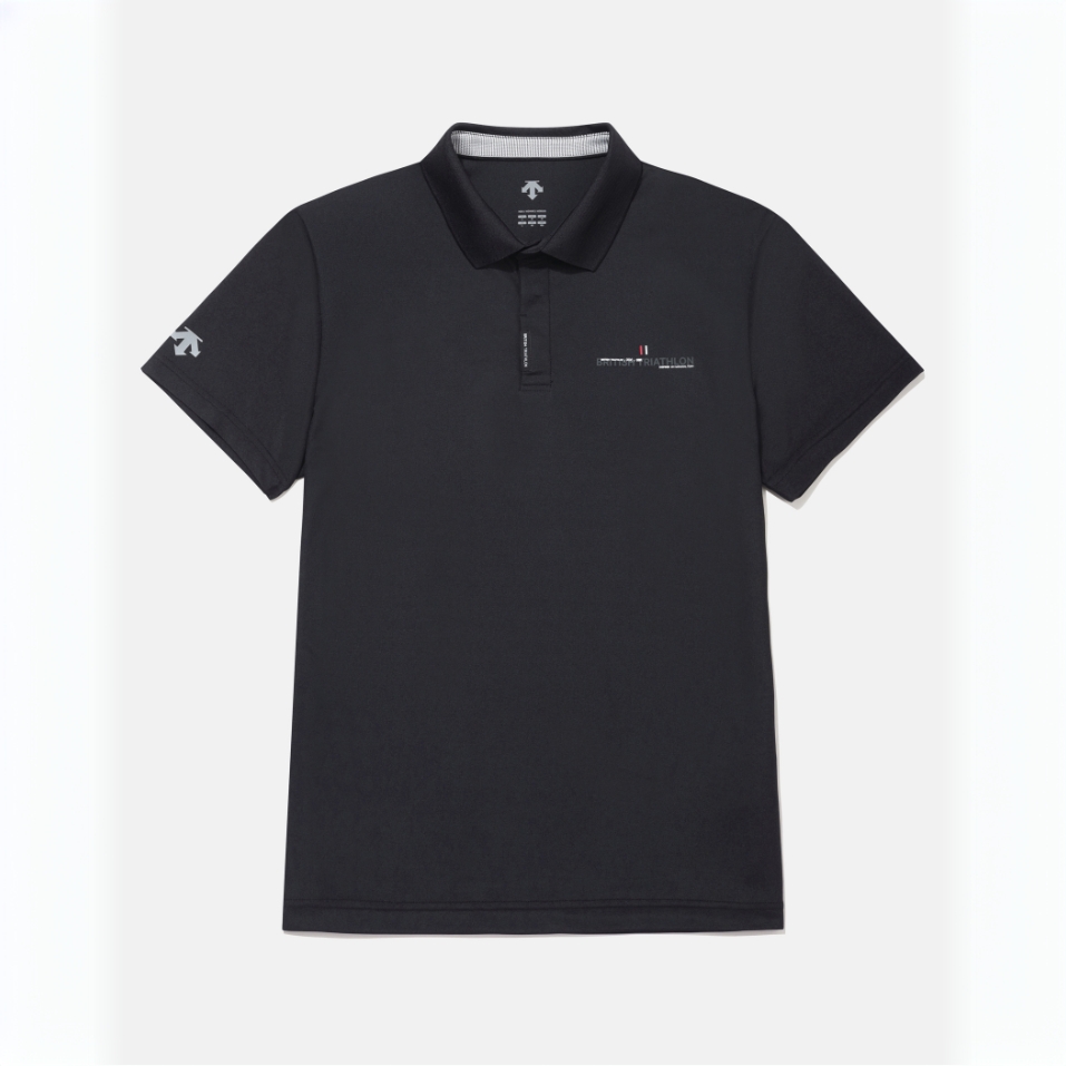 DESCENTE/迪桑特 英国联名舒适运动休闲运动POLO衫短袖SQ213IPS44