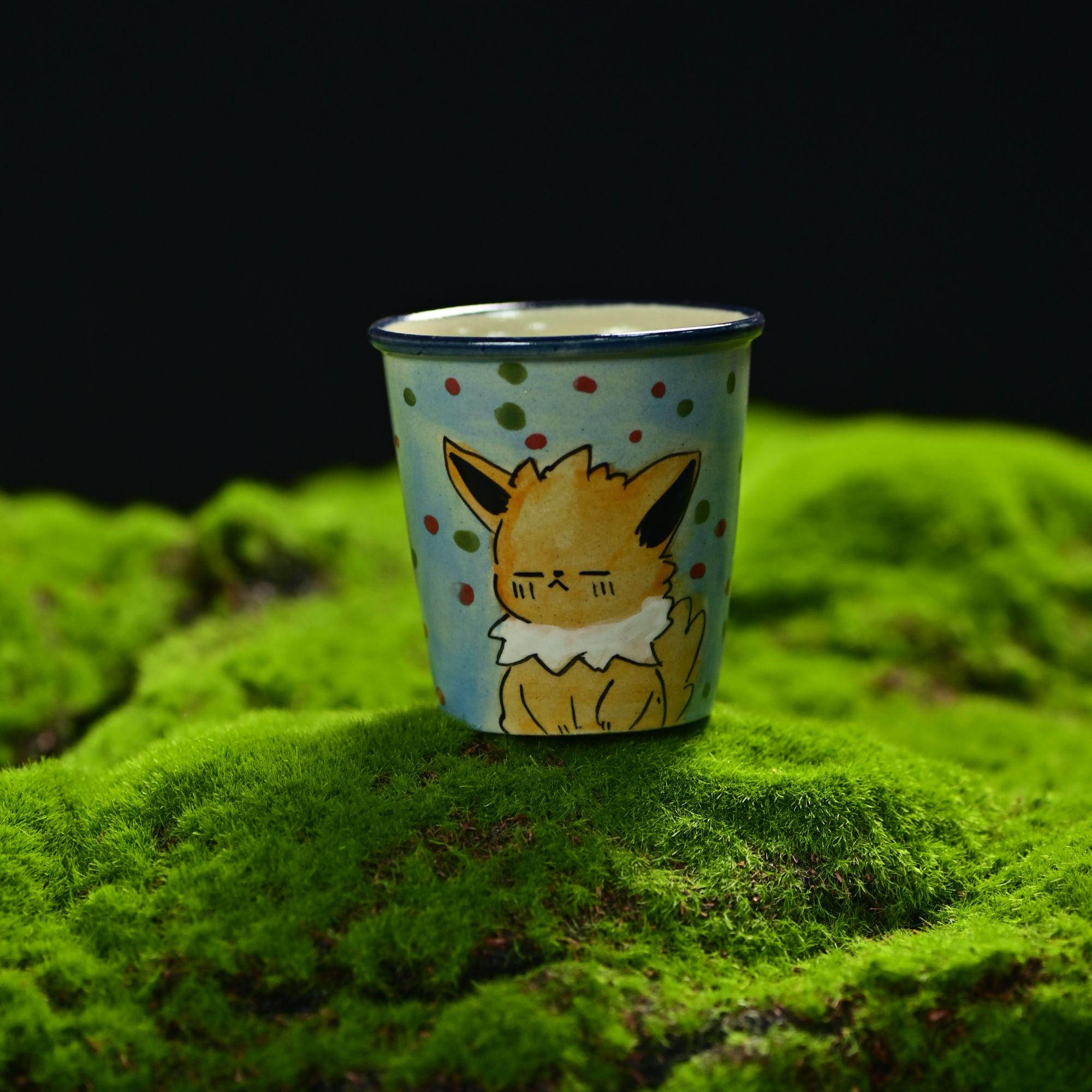 景德镇手工手绘高温釉下彩陶瓷杯003