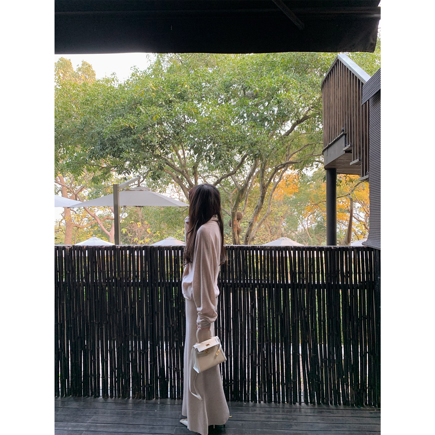 ASM ANNA/慵懒温柔风羊毛套装交叉式V领毛衣A2512BTZ031