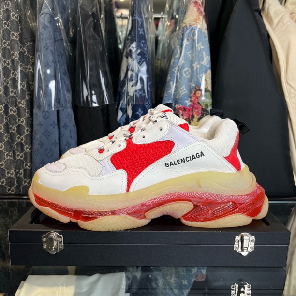 99新 Balenciaga/巴黎世家 triples白红老爹鞋/43码/无盒