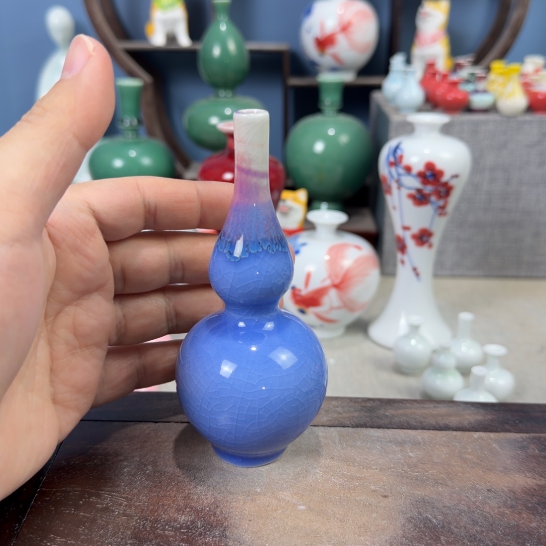 陶瓷手工小花器摆件