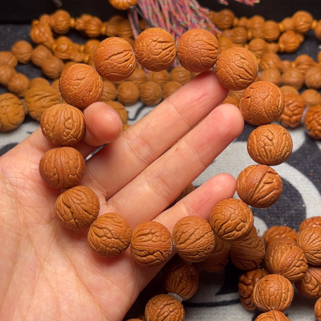 桃核手串龙纹桃核