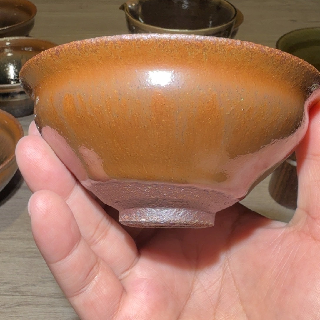 桃花岛通天龙窑柴烧建盏样品