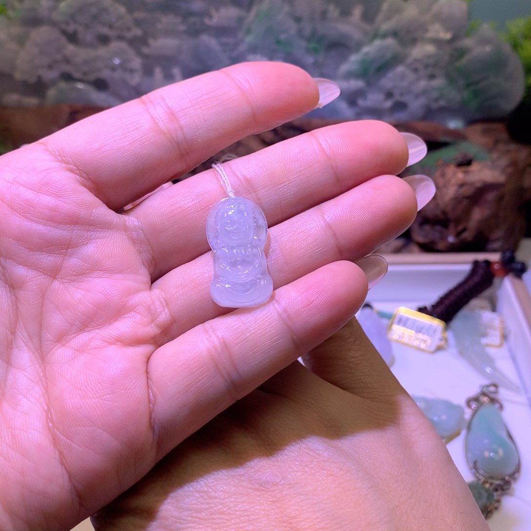 颈饰未镶嵌翡翠宝宝佛