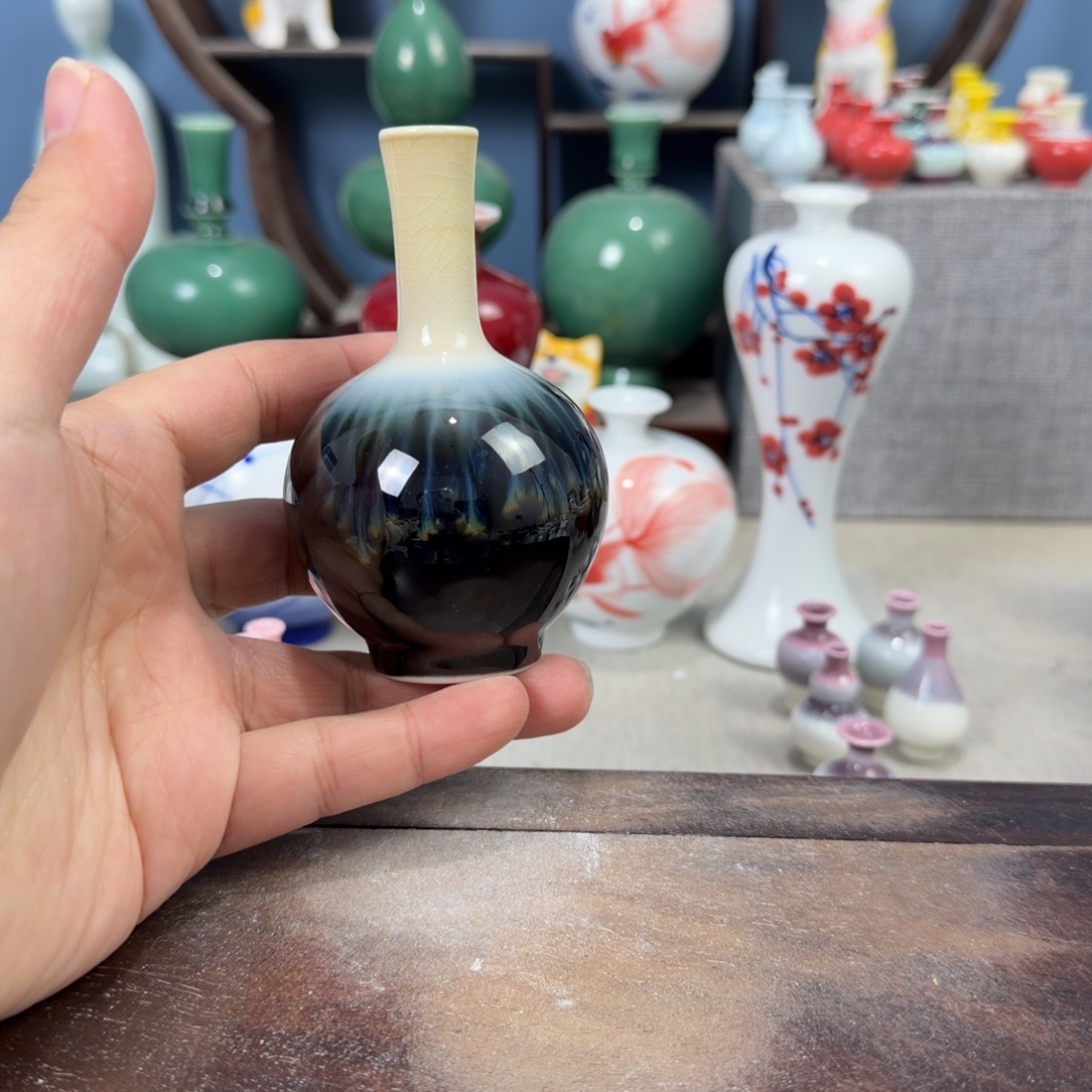 陶瓷手工小花器摆件