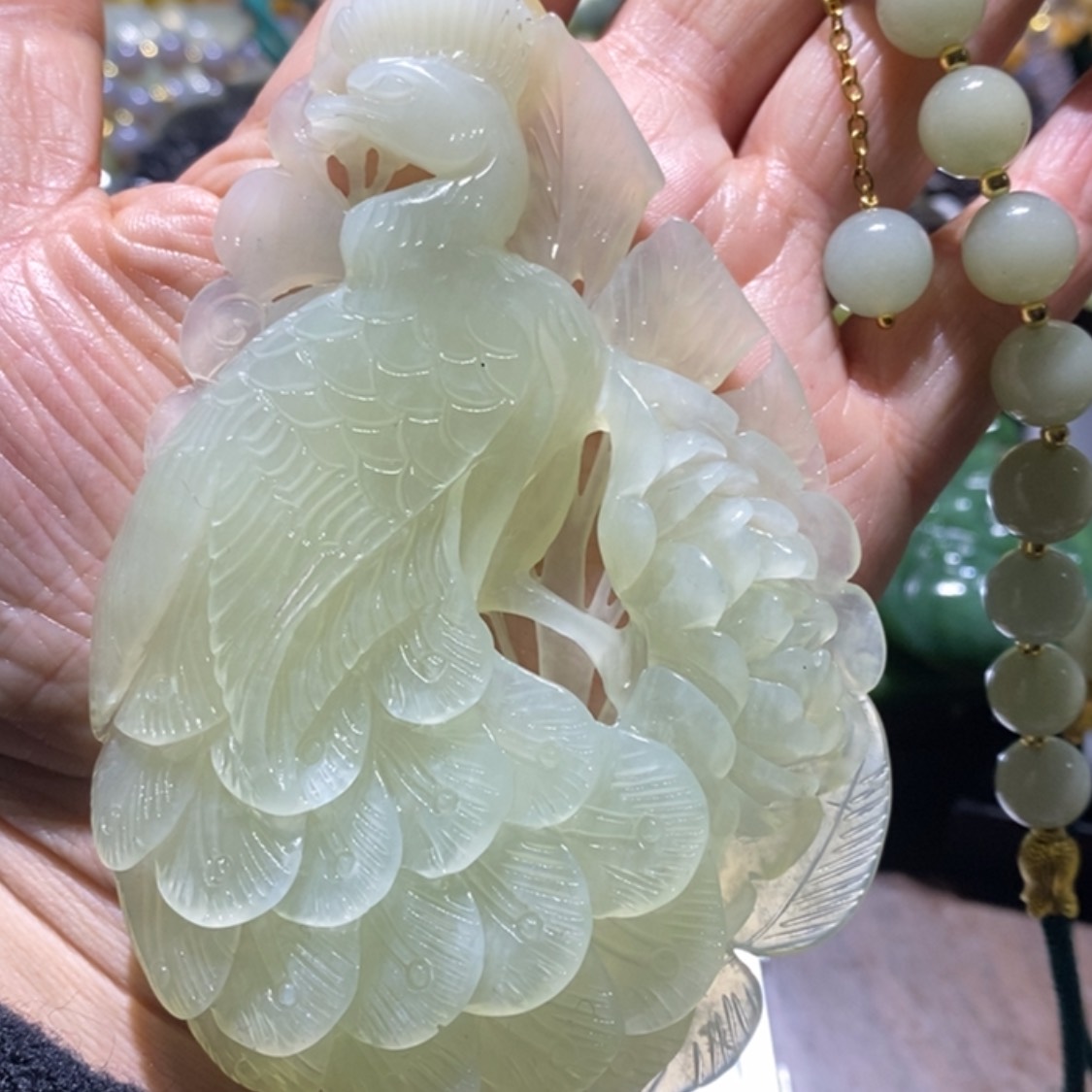 【闪购商品】岫玉毛衣链未镶嵌