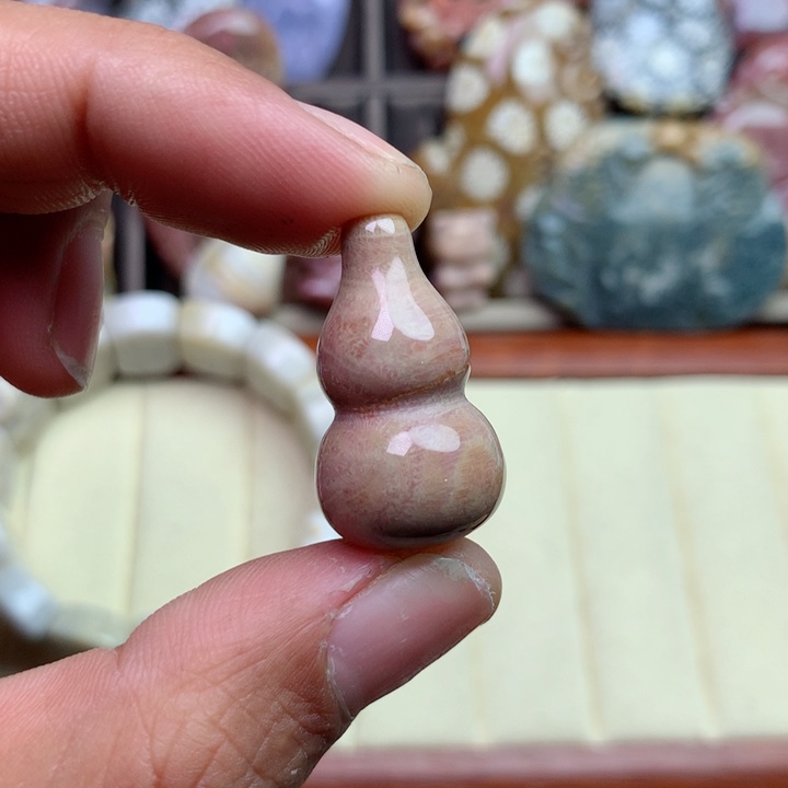 硅化珊瑚（珊瑚玉）颈饰未镶嵌