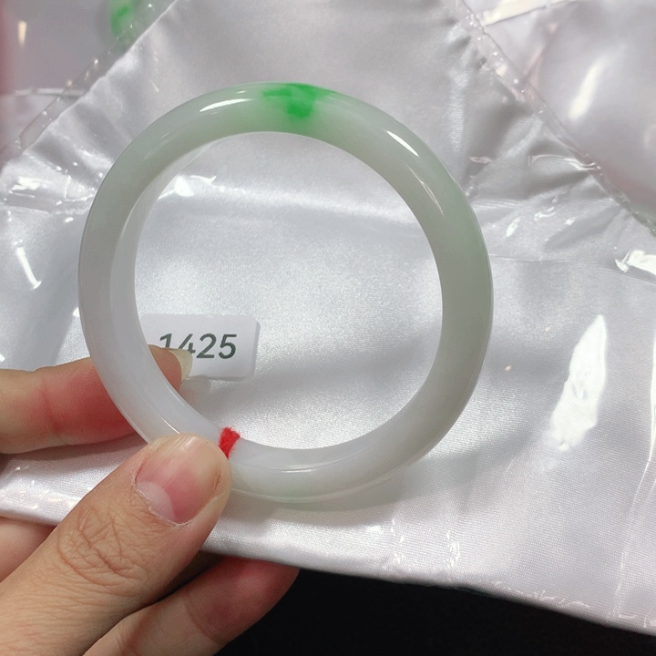 翡翠手镯未镶嵌灿*天然翡翠手镯5802