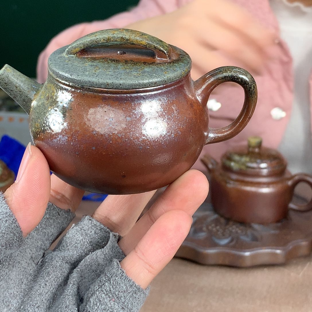 紫砂柴烧纯自然柴烧