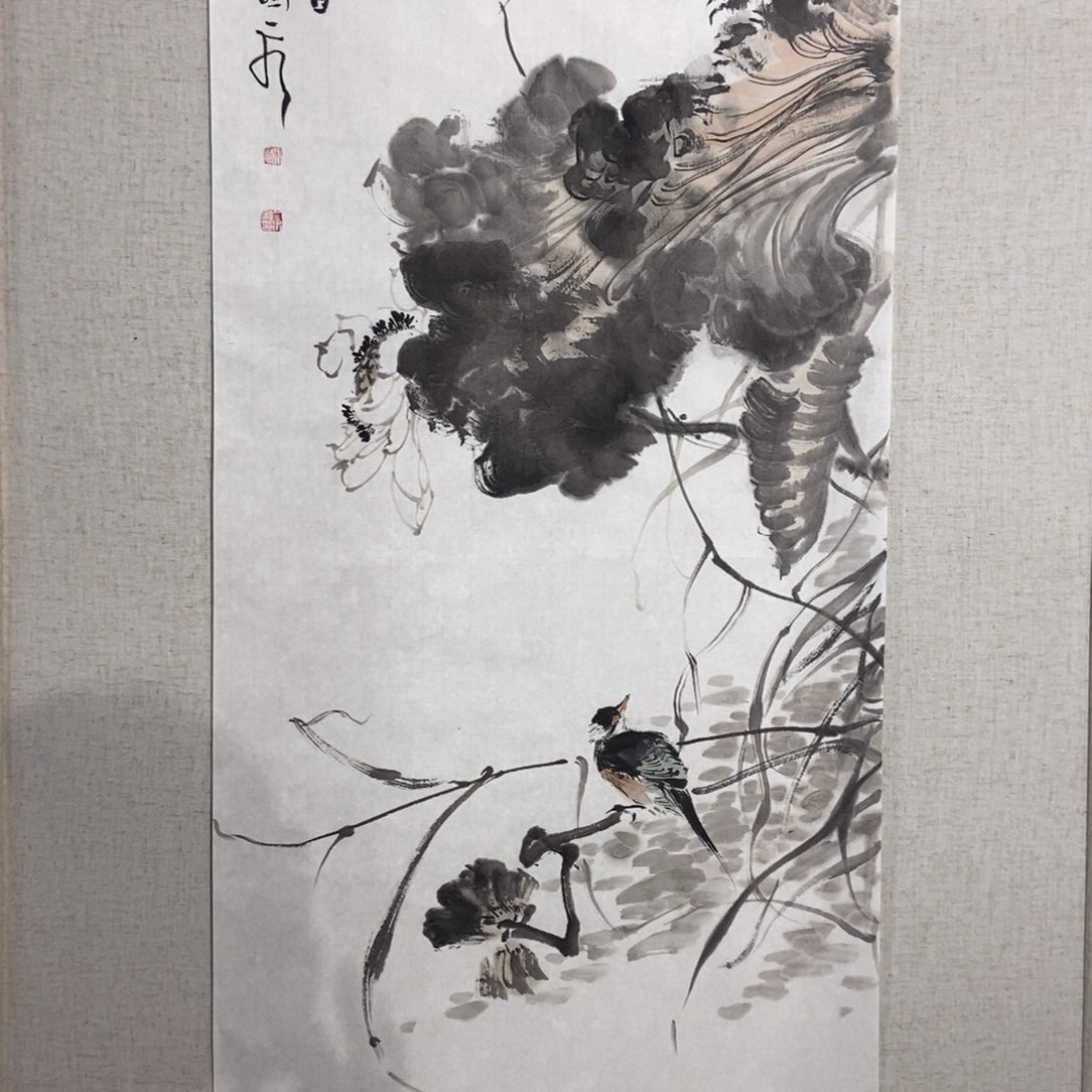 【闪购商品】国画山***峰墨鱼精品墨鱼精品