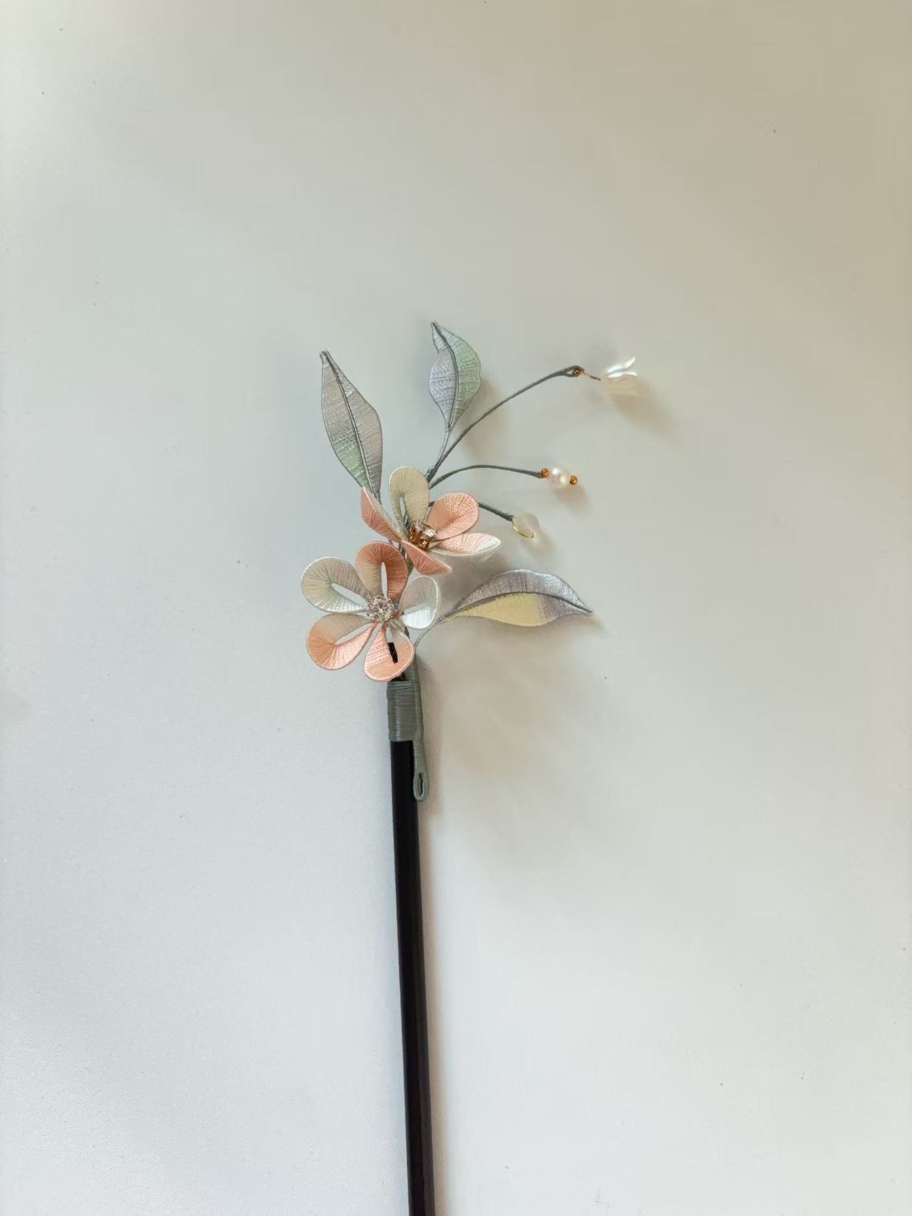 女中国风发簪明制森系原创设计手工千金风头饰簪发五瓣梅送人长辈