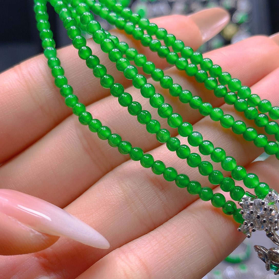 翡翠未镶嵌耳饰天然翡翠