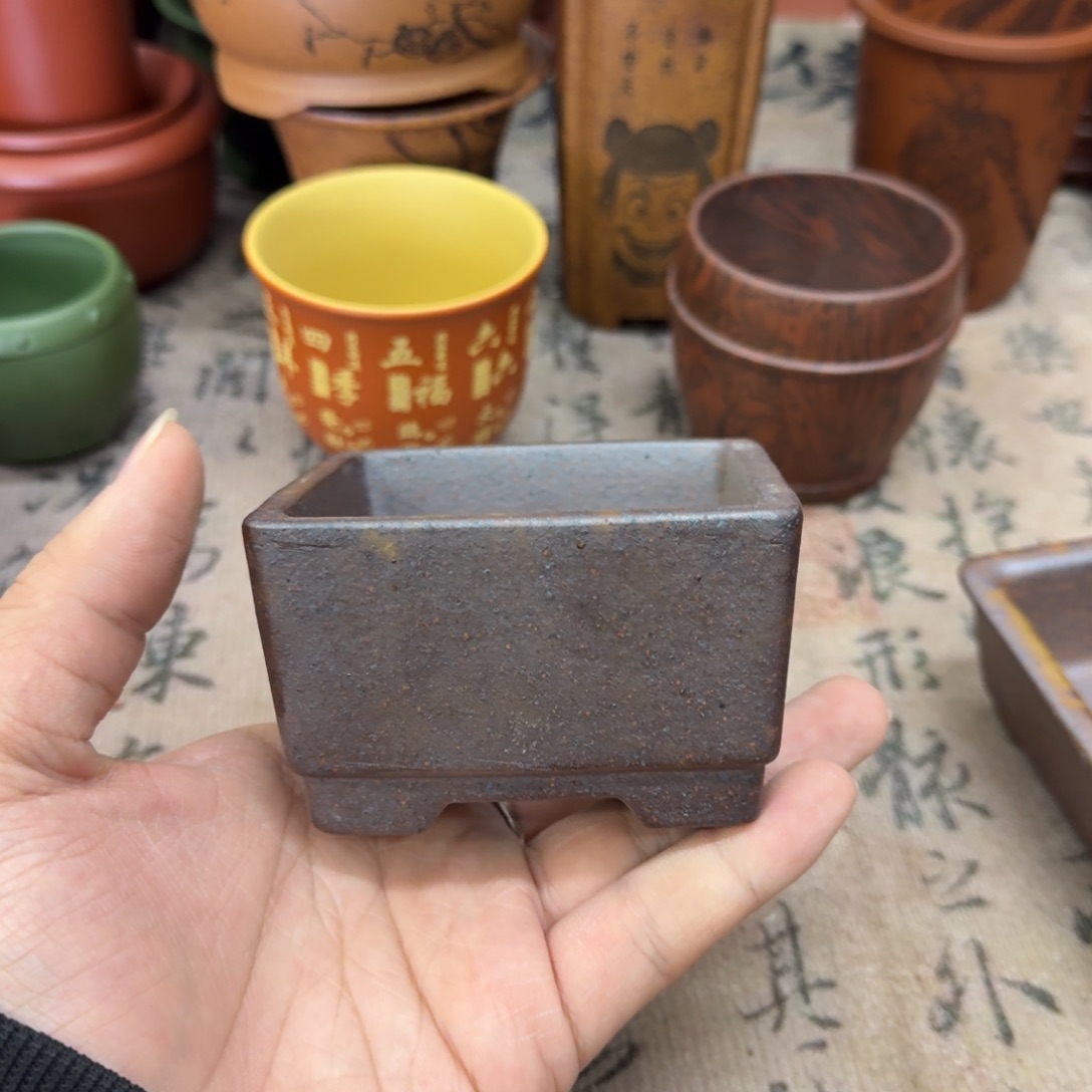 紫砂花盆宜兴紫砂正品7.5x4