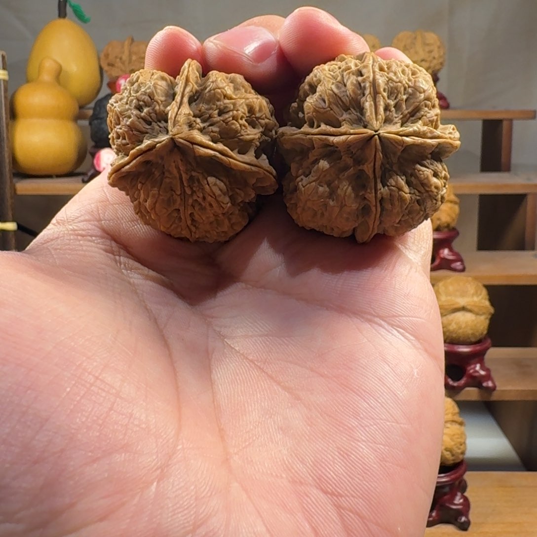 铁核桃把件龙鳞一生一世