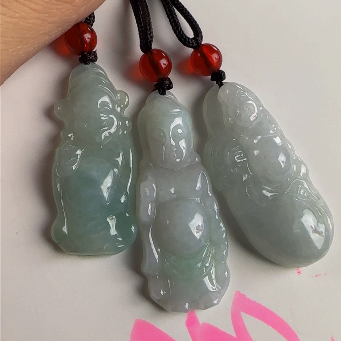 颈饰未镶嵌翡翠萌**。老坑