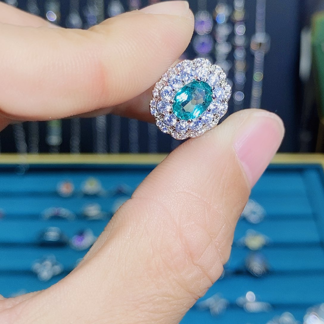 紫晶珠宝半成品银S925镶嵌