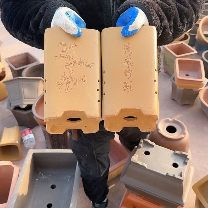 紫砂花盆瑕疵和瑕疵的