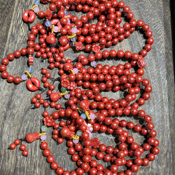 含辰砂工艺品7037-帝王砂手串多样性发一件不挑款8mm