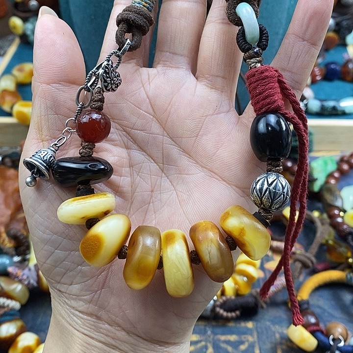 蜜蜡未镶嵌项链项链