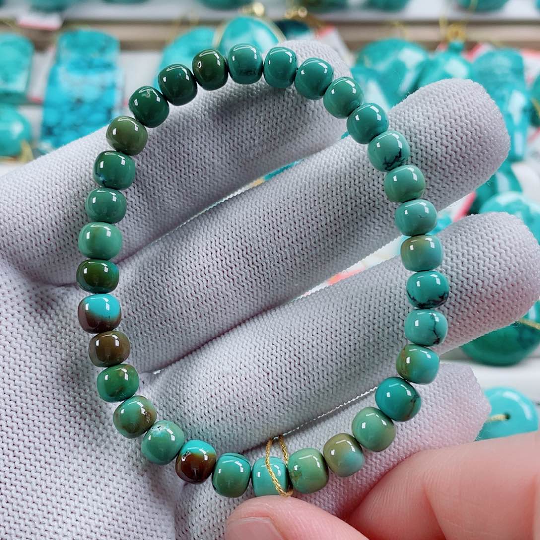 绿松石未镶嵌颈饰尺寸6.5