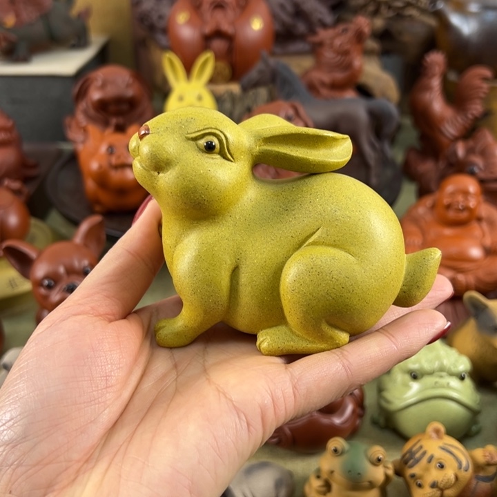 紫砂茶宠紫砂兔子