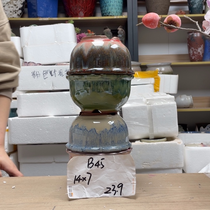 粗陶多肉花盆微瑕45