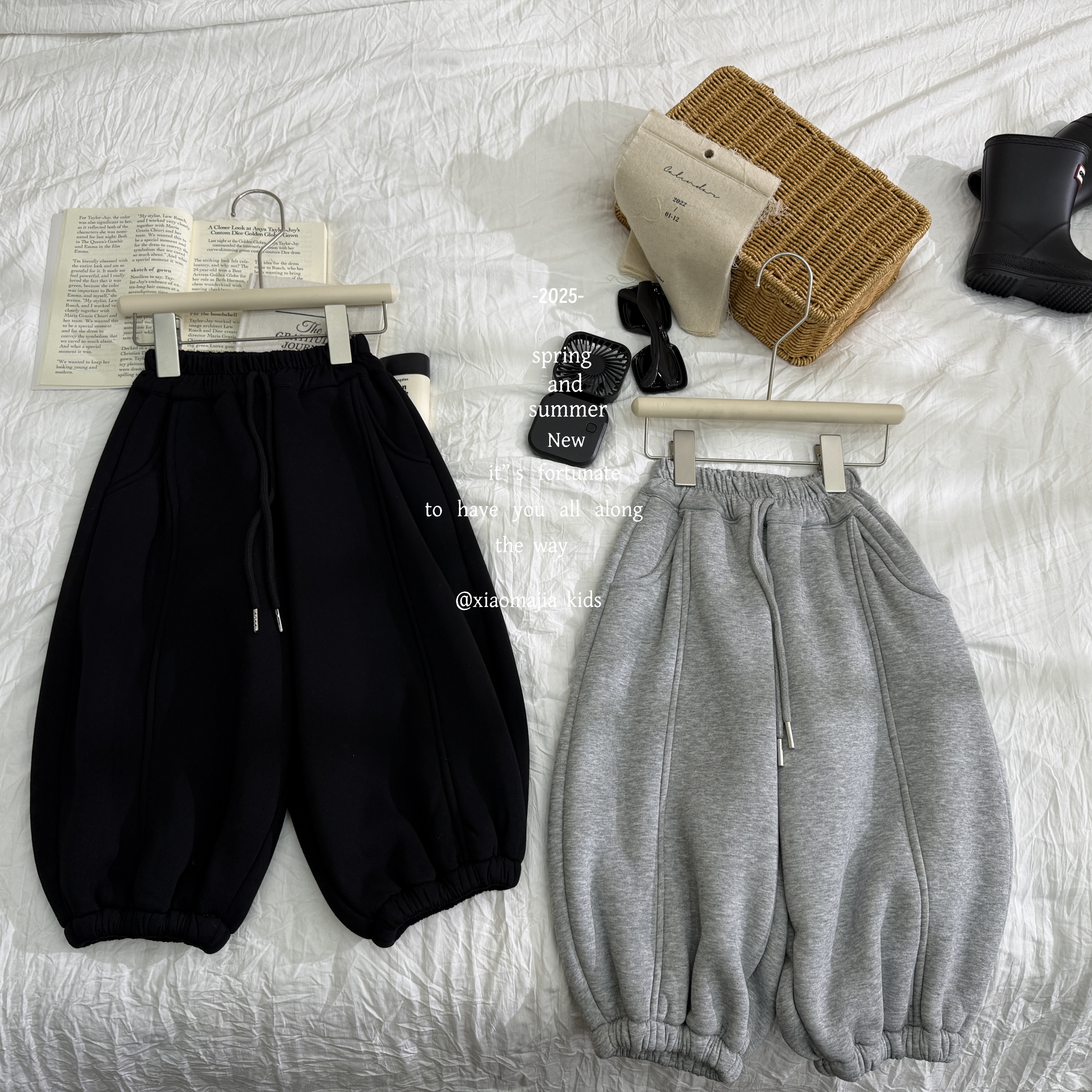 04现货-小马家冬款加厚糕糕绒卫裤6508一条过冬加厚款男女童裤子