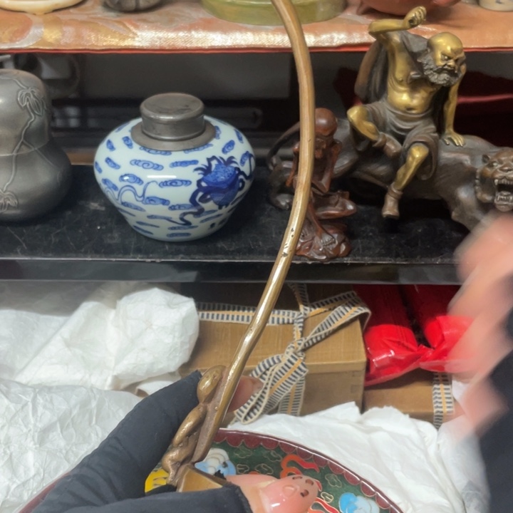 安*社铜中古工艺品摆件