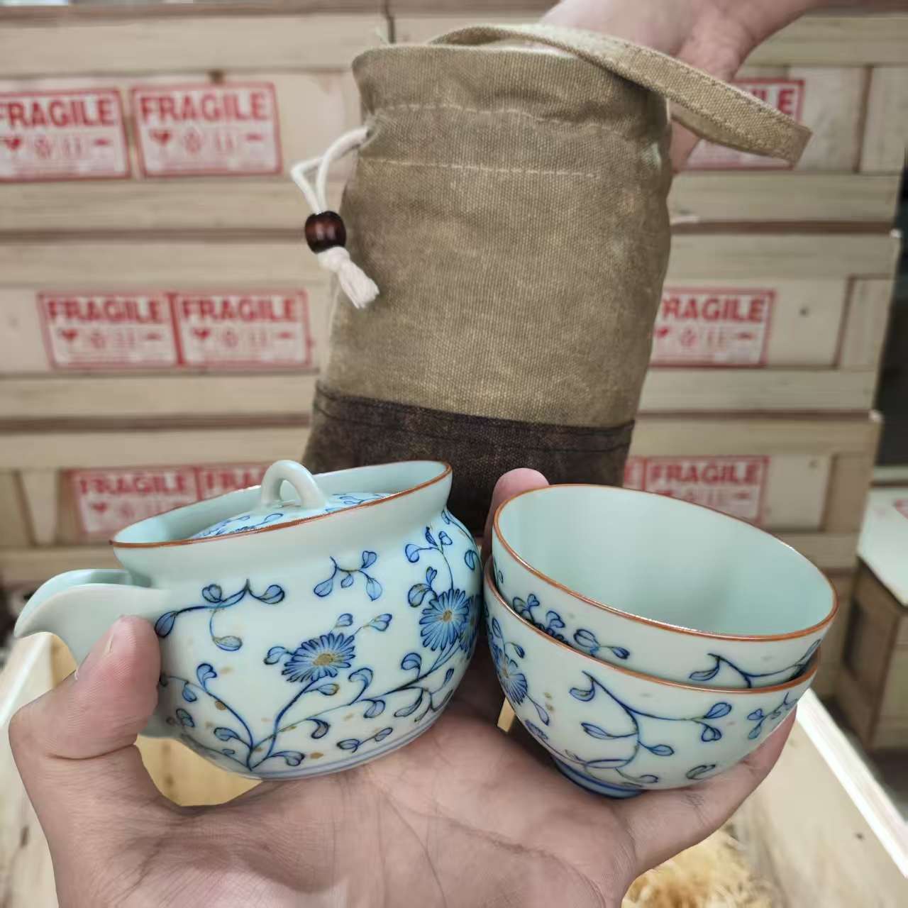 2店【闪购商品】亚青5号壶布袋旅行2913