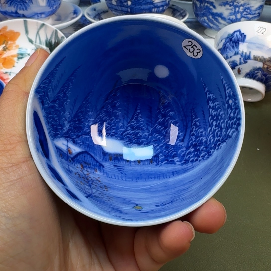 陶景德镇纯手绘茶具圆圆253