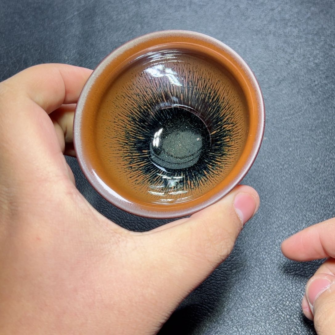 茶盏兔毫建窑建盏主人杯