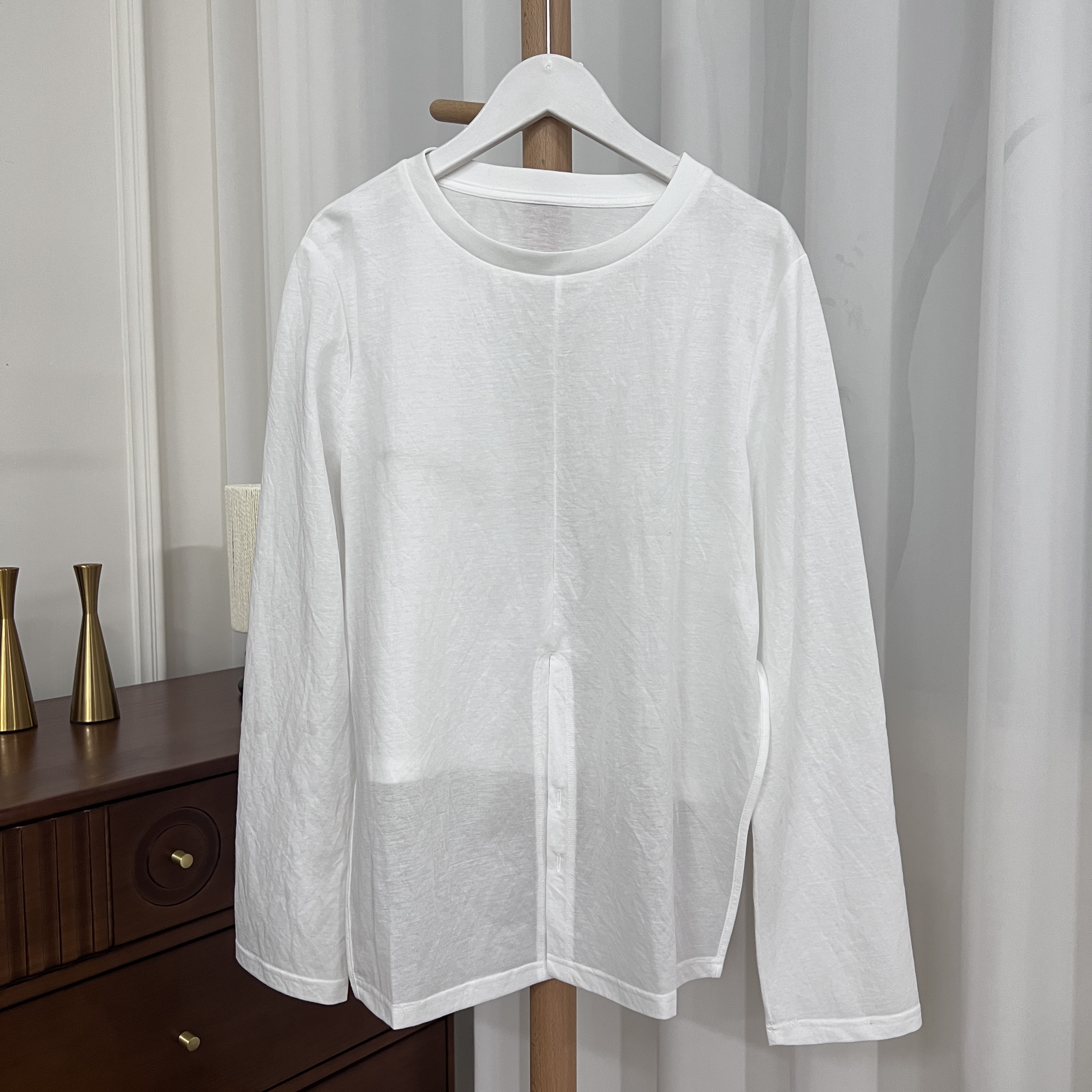 纯色基础T恤慵懒舒适  J213