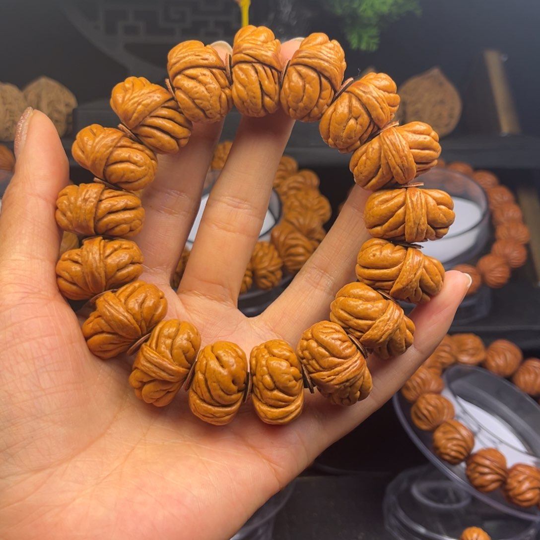 文玩核桃吊坠桃核单圈