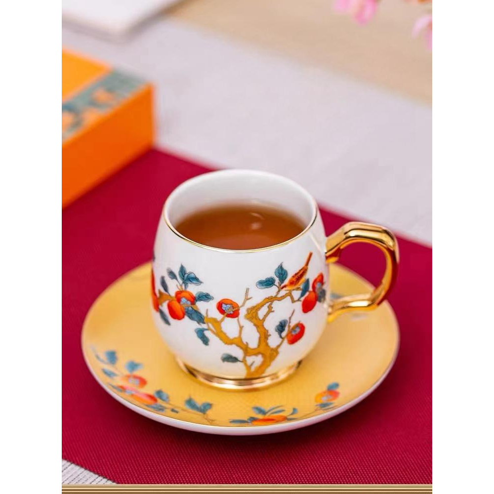 茶具HQ柿柿如意咖啡杯-0282