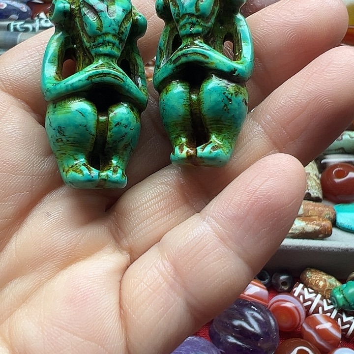 大***兵玛瑙/玉髓合金颈饰