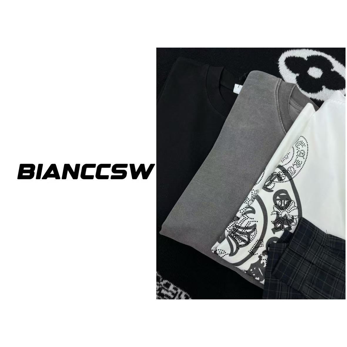 【马蹄假两件】高品质重磅做旧长袖